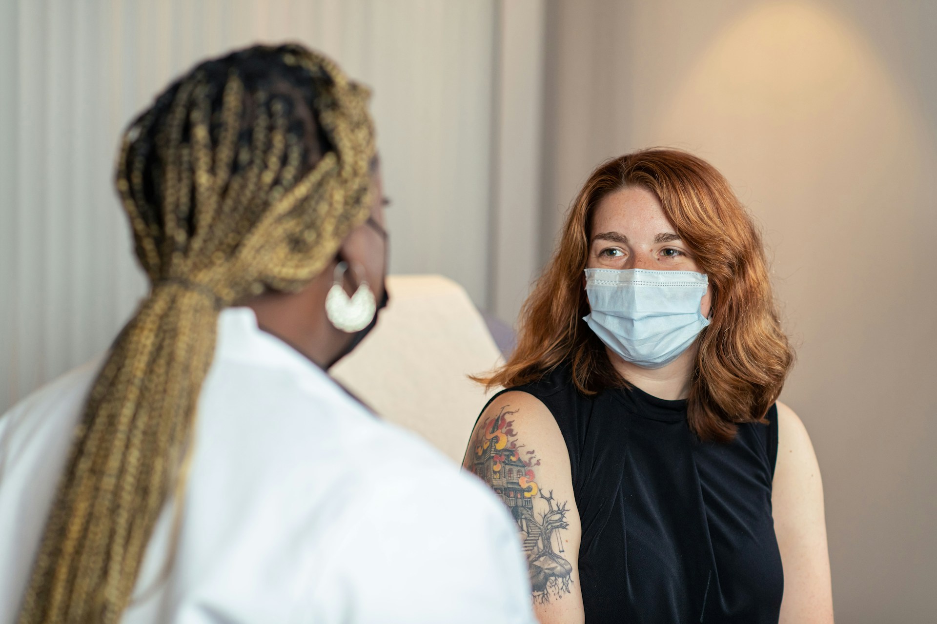 Physician in conversation with a patient